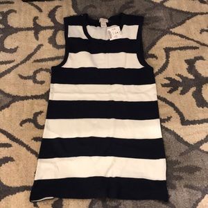 New J. Crew navy and white striped tank